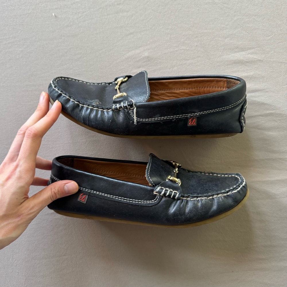 Eli 1957 Boys Leather Buckle Moccasin Dress Shoes